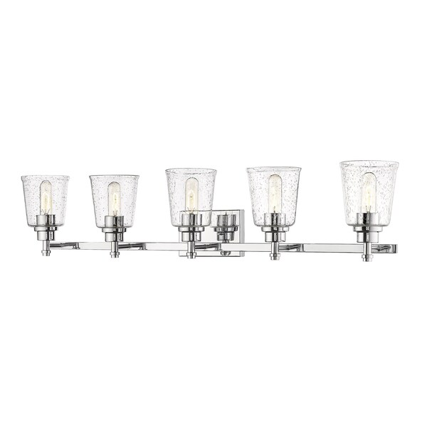 Z-Lite Bohin 5 Light Vanity, Chrome And Clear Seedy 464-5V-CH - main